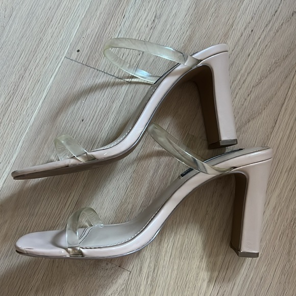 STEVEN by Steve Madden. Size 9. Clear hells. 3.5in heel. - Picture 3 of 6